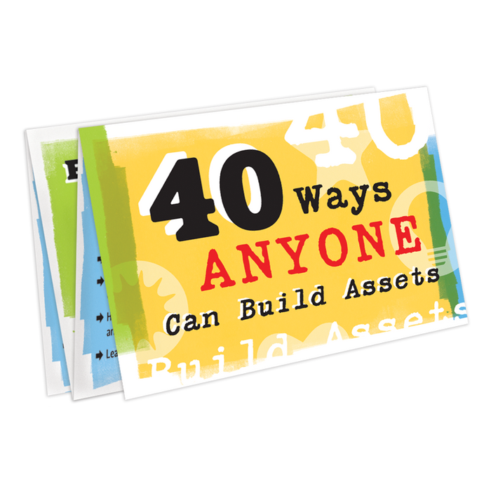 40 Ways Anyone Can Build Assets Poster (pack of 15)